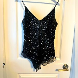 Sequin and Silk Scala Tank Top
